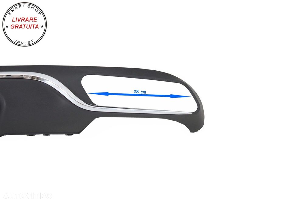 Difuzor Bara Spate cu Ornamente Tobe Mercedes E-Class W213 S213 Standard (2016-201- livrare gratuita - 7