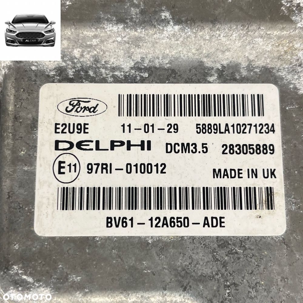 STEROWNIK SILNIKA 2.0 TDCI EURO 5 FORD FOCUS MK3, C-MAX MK2 BV61-12A650-ADE - 2