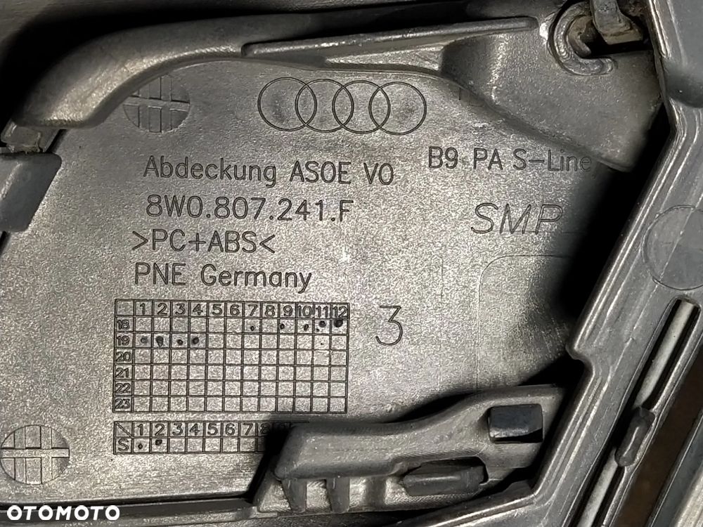 AUDI A4 B9 LIFT S-LINE 2019- ZDERZAK PRZÓD PRZEDNI GRILL ATRAPA CHŁODNICY PDC SPRYSKIWACZE ORYGINAŁ - 15