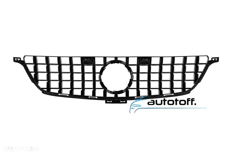 Grila centrala Mercedes ML W166 compatibila cu ML W166 (11-15) Panamericana Black Design - 4