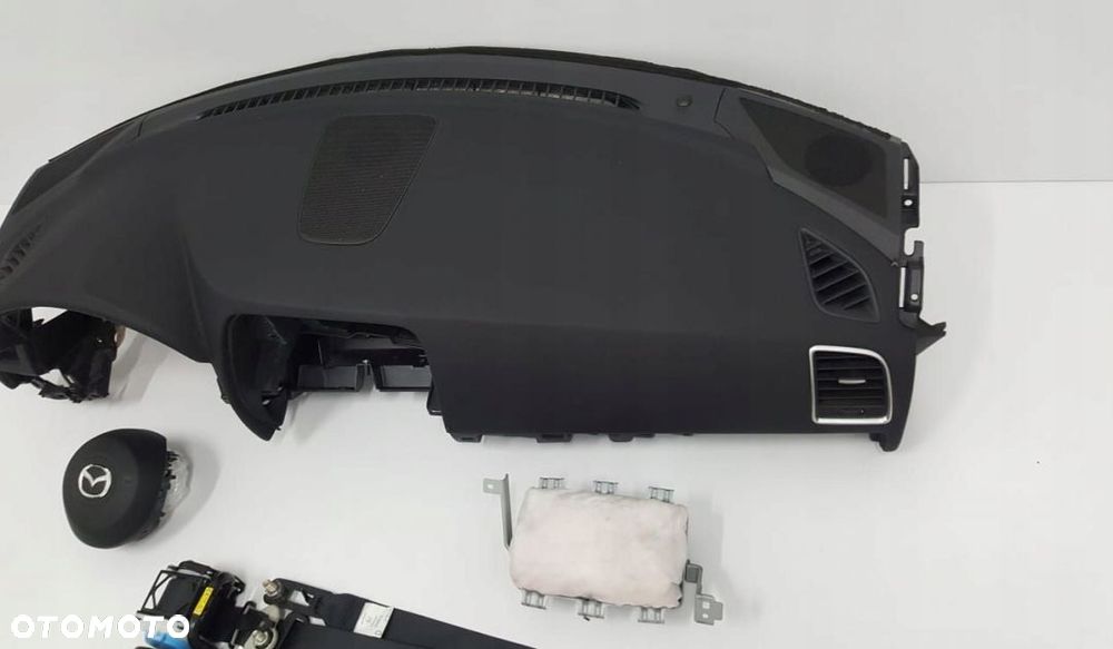 MAZDA CX5 DESKA ROZDZIELCZA KONSOLA KOKPIT PULPIT PODUSZKI AIRBAG AIR BAG PASY KIT SET - 3