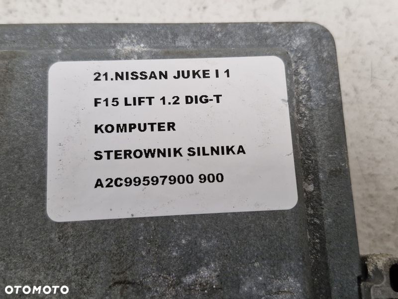 nissan juke i 1 f15 lift 1.2 dig-t komputer sterownik silnika a2c99597900 - 7