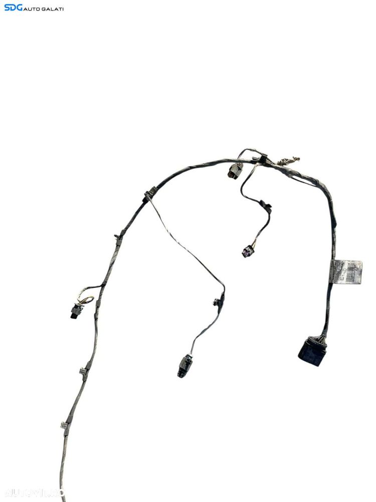 Cablaj Instalatie Electrica de pe Bara Spoiler Fata pentru Proiectoare Ceata Senzor Temperatura 4 Senzori Parcare PDC Parktronic Volkswagen Touareg 7P 2010 - 2014 Cod 7P6971095L [B4656] - 2