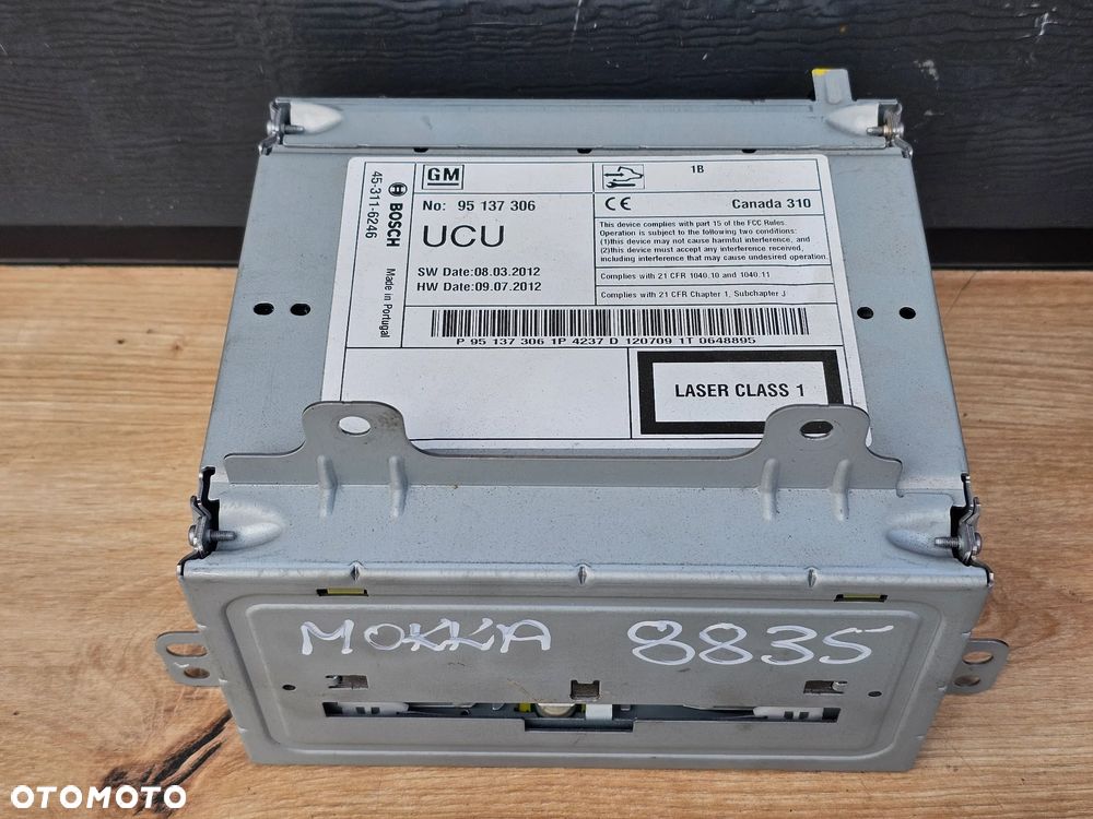 RADIO PANEL WYŚWIETLACZ OPEL MOKKA NAVI 600 - 6
