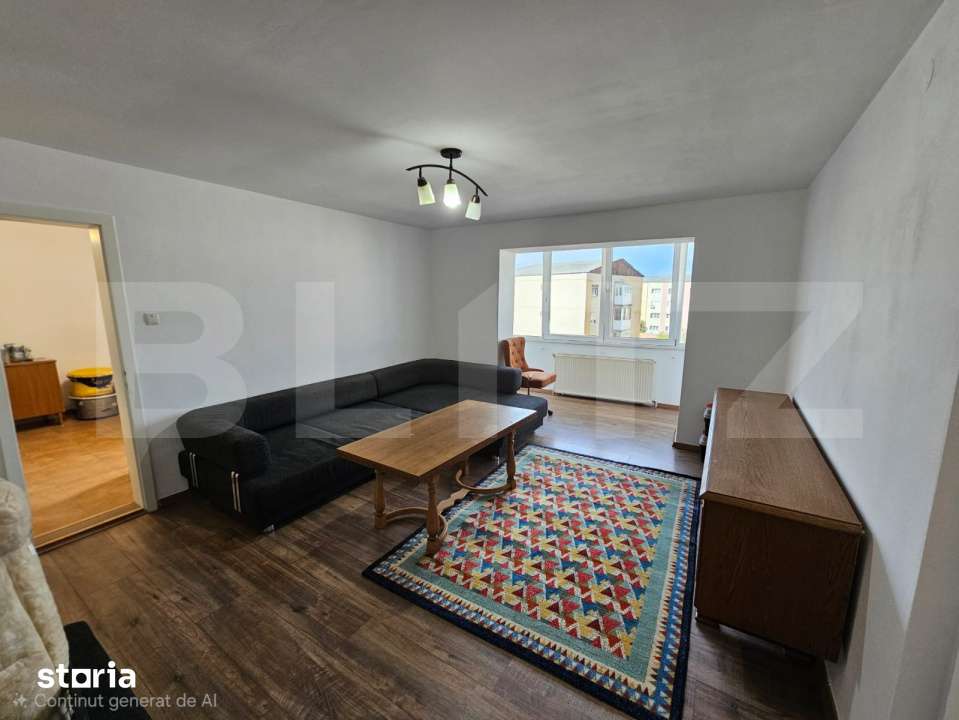 Apartament 2 camere, 55 mp, renovat, luminos, zona Cetate – Alba Iul — fotografia 1