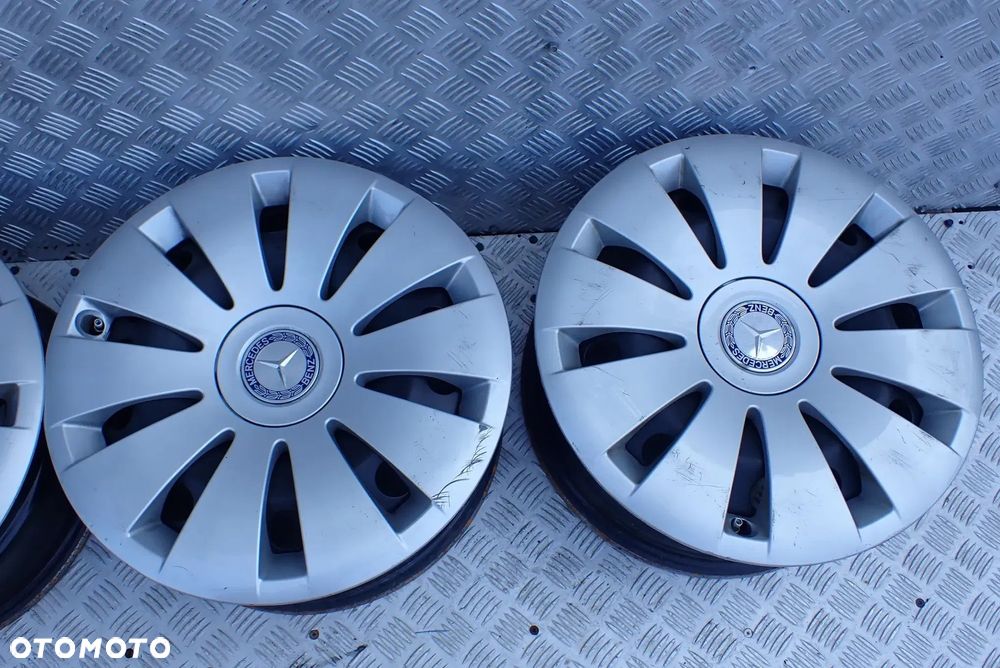 FELGI STALOWE MERCEDES 5X112 6,5X16 ET 49 A2464000102 CZUJNIKI KOŁPAKI - 9