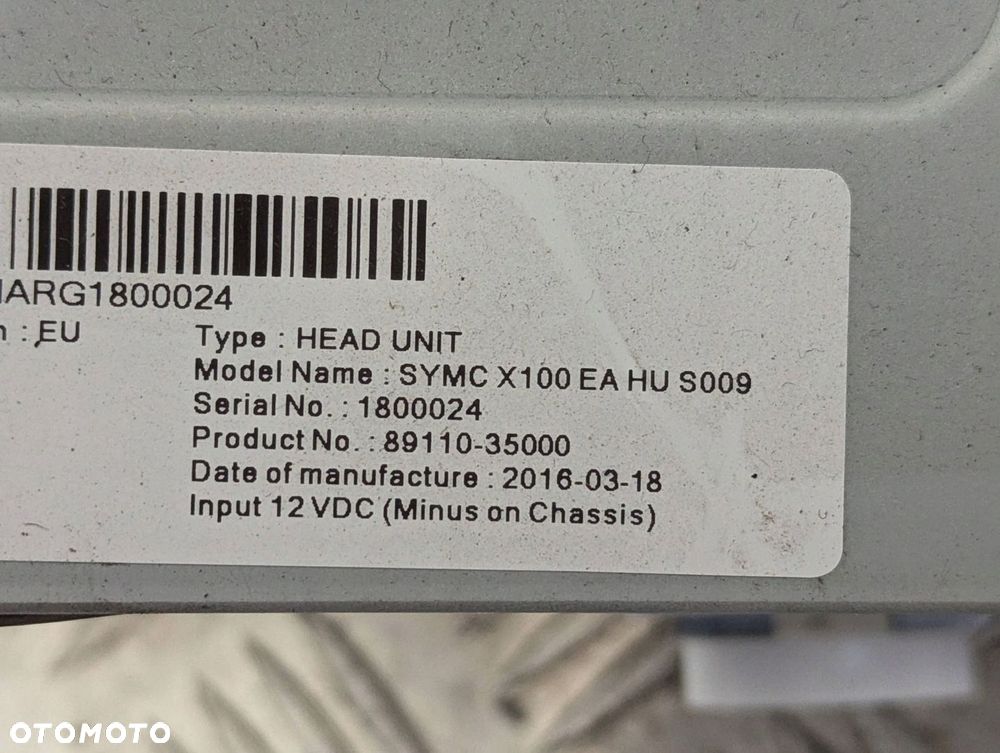 SsangYong Tivoli 1.6 XDI 2014-2023 radio radioodtwarzacz 89110-35000 - 7