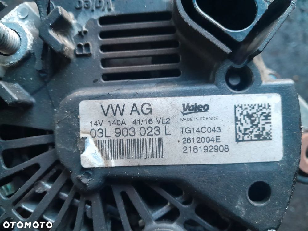 Alternator Volkswagen Tiguan II 2 2.0 Bi Turbo , Tdi 240KM !! 03R903023L - 2
