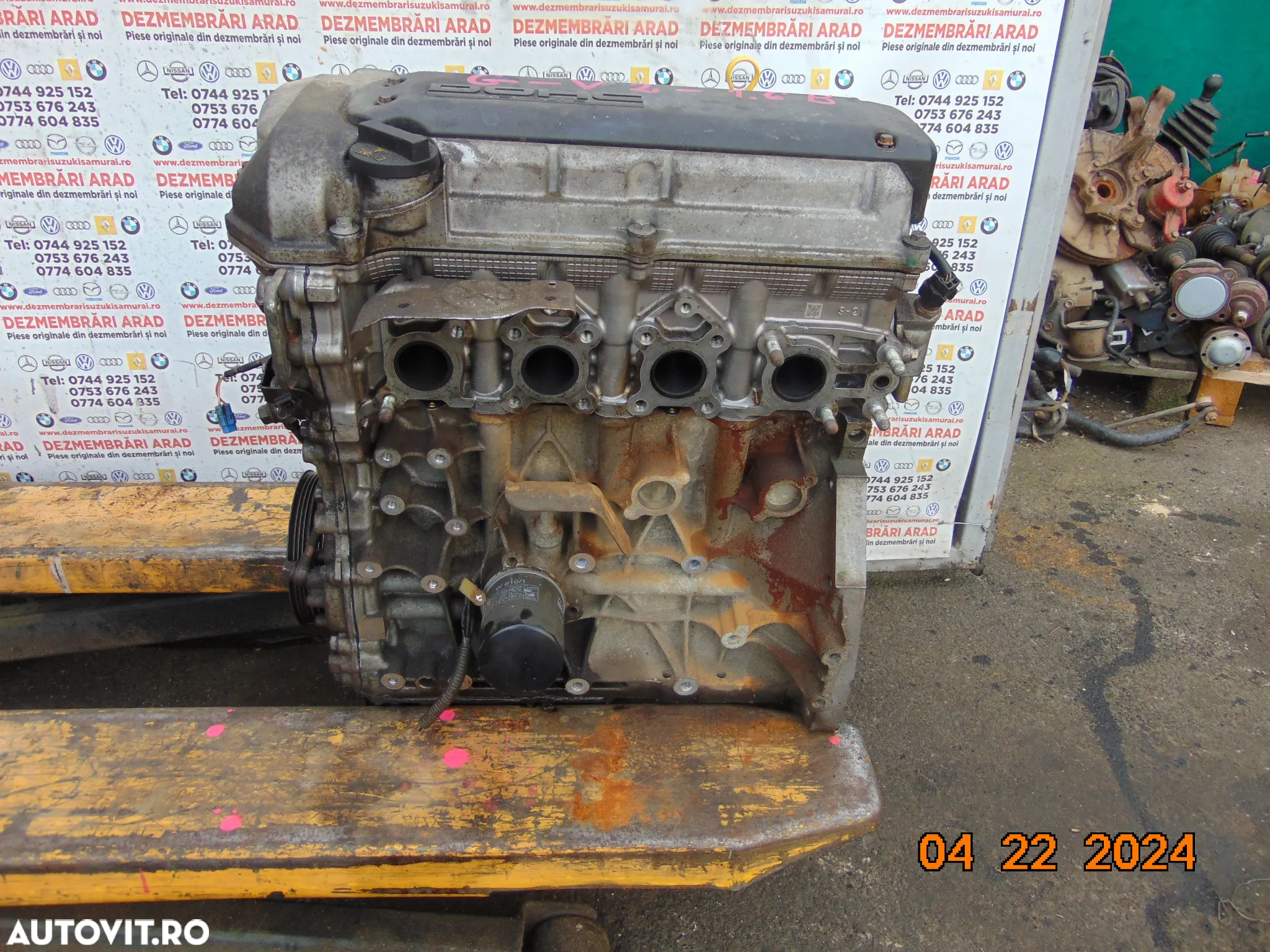 Bloc motor Suzuki grand vitara 1.6 benzina m16a bloc motor ambielat sx4 fiat sedici vitara 1.6 - 2
