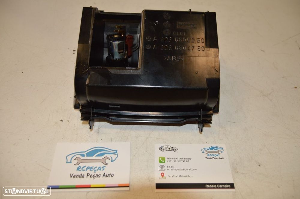 GAVETA CINZEIRO CONSOLA FRENTE FRONTAL A2036805250 MERCEDES BENZ CLASS C W203 220 CDI 150CV OM646963 - 9