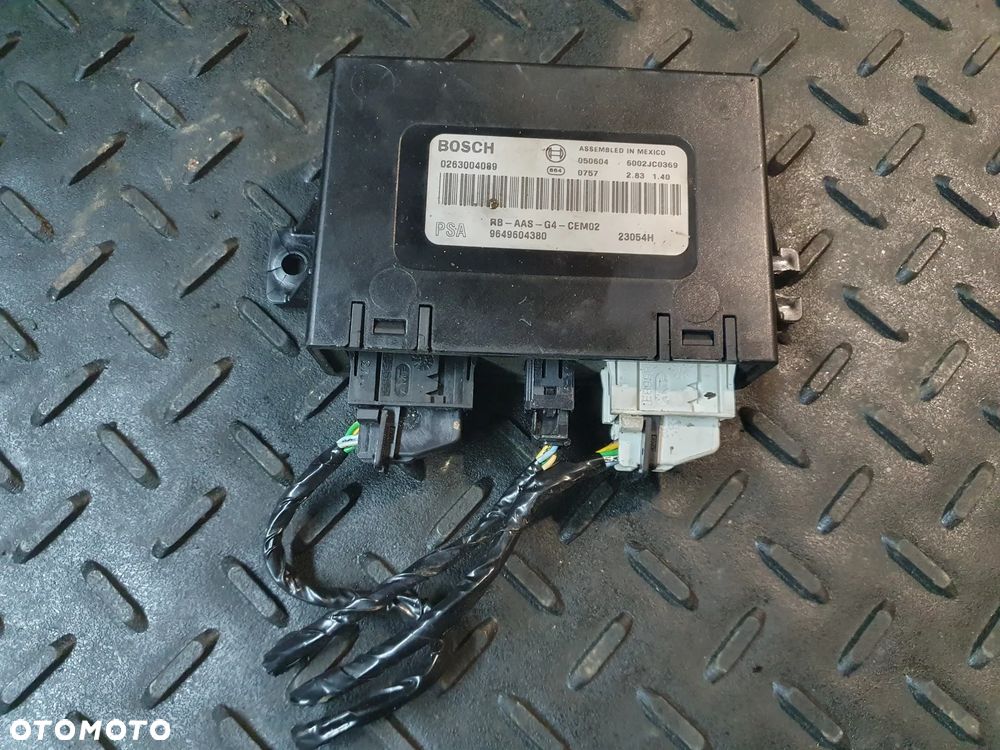 PEUGEOT 407 607 CITROEN C5 C6 MODUŁ STEROWNIK PARKOWANIA PDC 9649604380 0263004089 POSIADAM 2 SZT - 3
