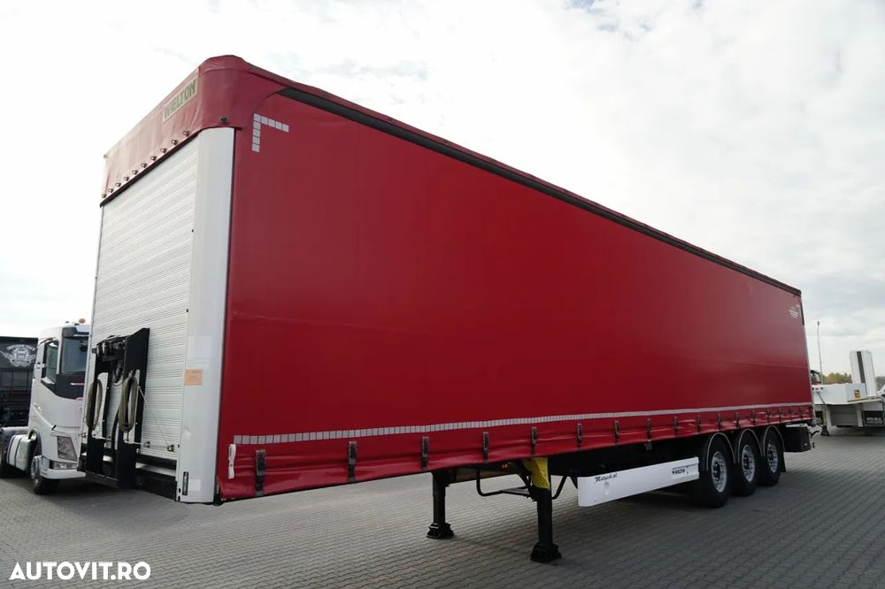 Wielton CORTINĂ STANDARD / REMORCA DIN OȚEL - 9 M / AXĂ CULISANTĂ / SAF / ACOPERIȘ CULISANT - 2