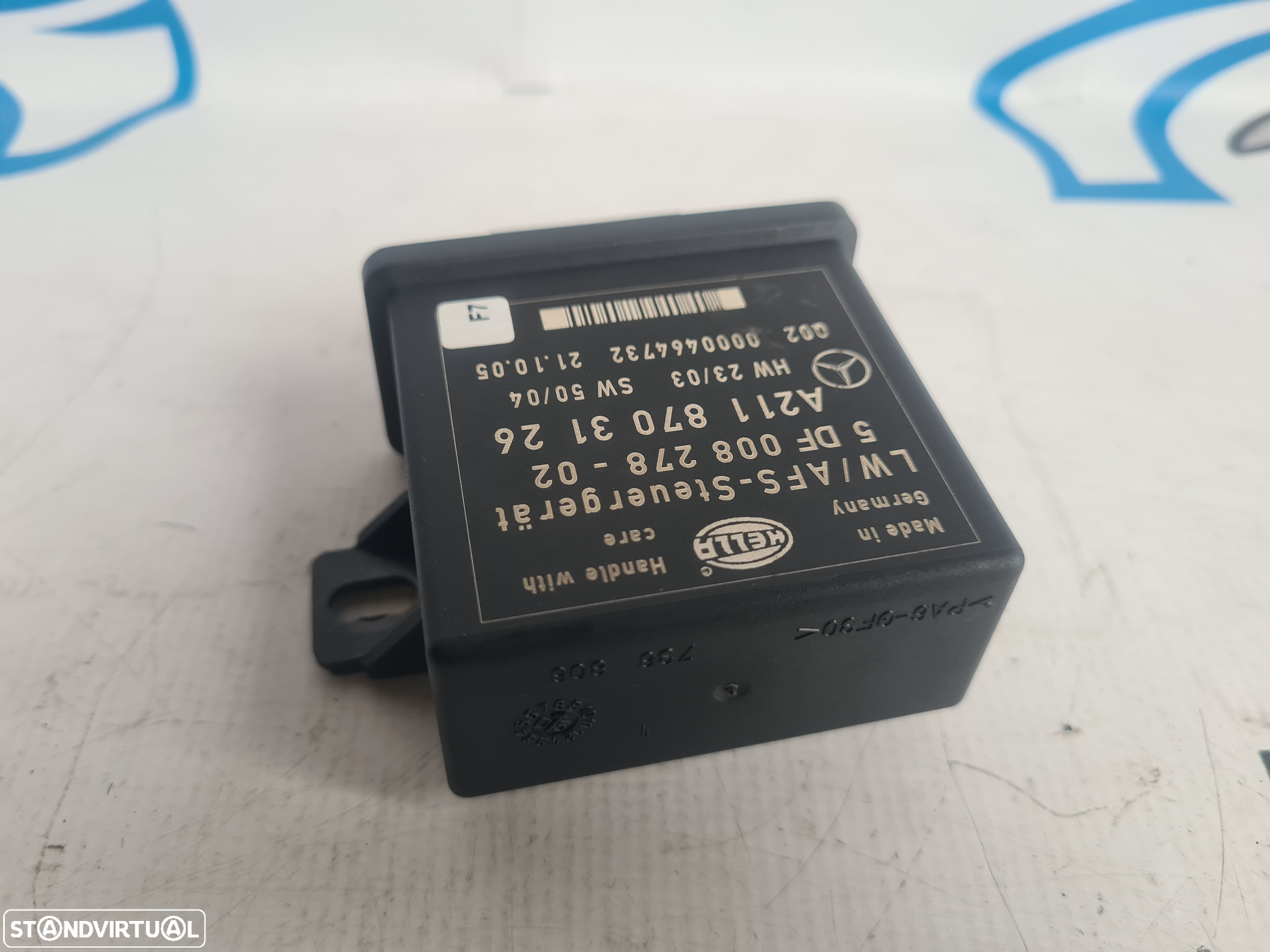 CENTRALINA NIVEL LUZ LUZES FAROIS OTICA OTICAS HALOGENEO XENON BIXENON A2118703126 2118703126 MERCEDES BENZ CLASS E W211 E220 CDI 150CV OM646961 646961 - 2