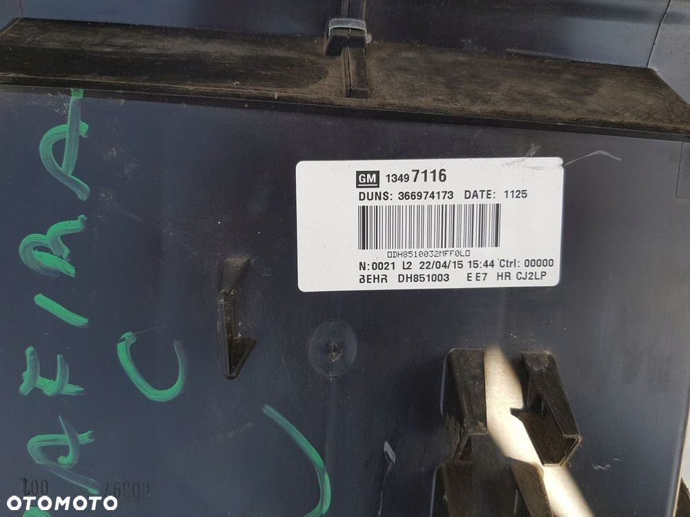 nagrzewnica dmuchawa Opel Zafira C 13497116 - 12