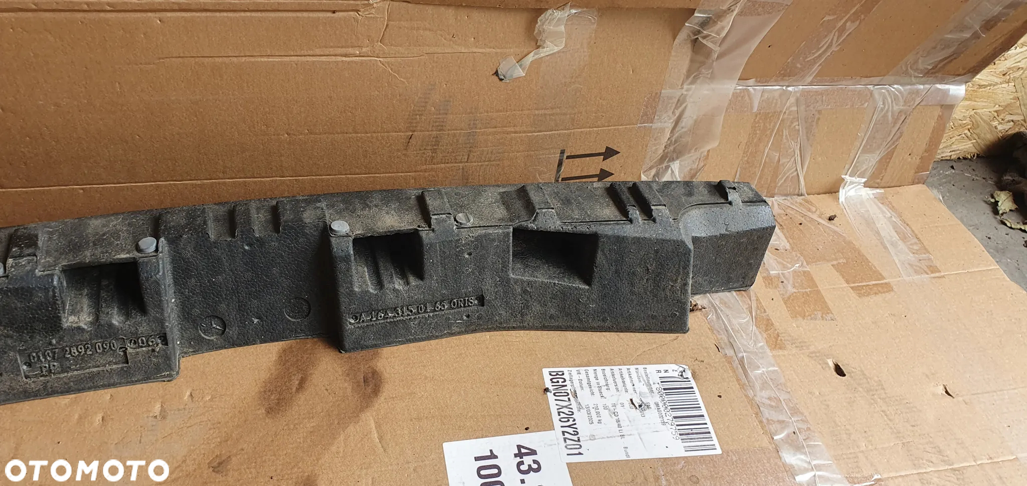 Absorber belki zderzaka tył Mercedes ML W164 A1643150165 - 6