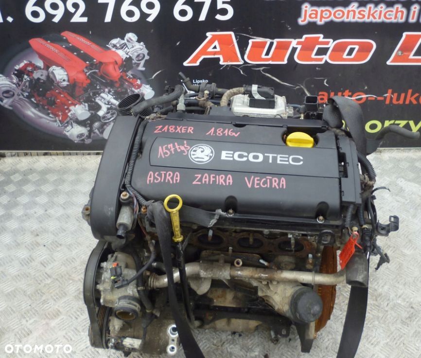 SILNIK OPEL ASTRA ZAFIRA VECTRA 1.8 16V Z18XER 157 TYS - 1