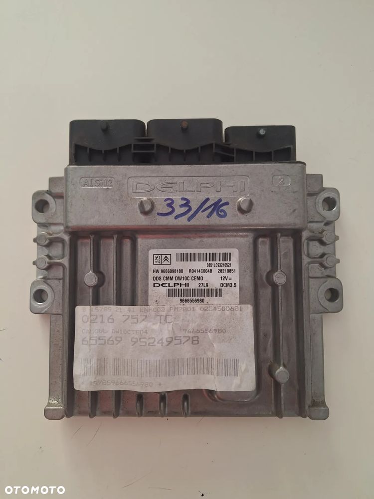 citroen peugeot / komputer  sterownik silnika  / 9666557180 / HW 9666098180   (33/16)
