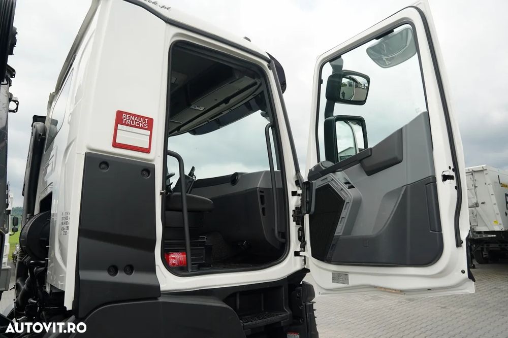 Renault K 380 / 6x4 / BASCUNĂ CU 2 LATE / BASCUNĂ HIDRAULICĂ + HIAB 211 EP-4 HDS / TELECOMANDĂ / CUPĂ / EURO 6 - 36
