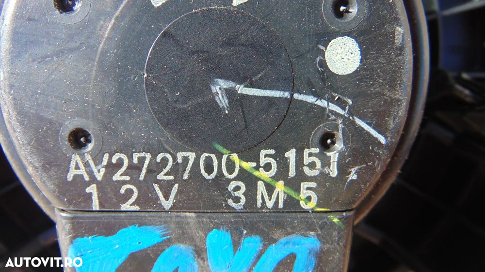 Motoras aeroterma habitaclu,rezistenta trepte Toyota Auris 1.4 benzina an 2006-2012 cod AV272700-5151 - 3