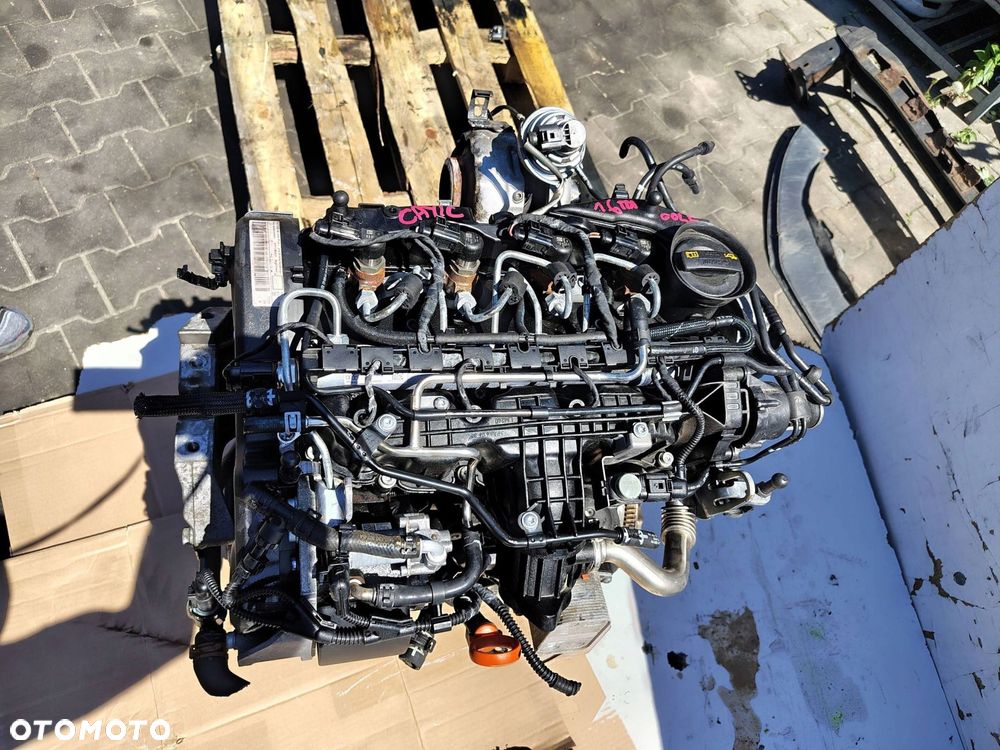 SILNIK KOMPLETNY Z NASTAWNIKIEM CAY/CAYC VOLKSWAGEN GOLF 6 VI 1.6 TDI 97TYŚ - 1