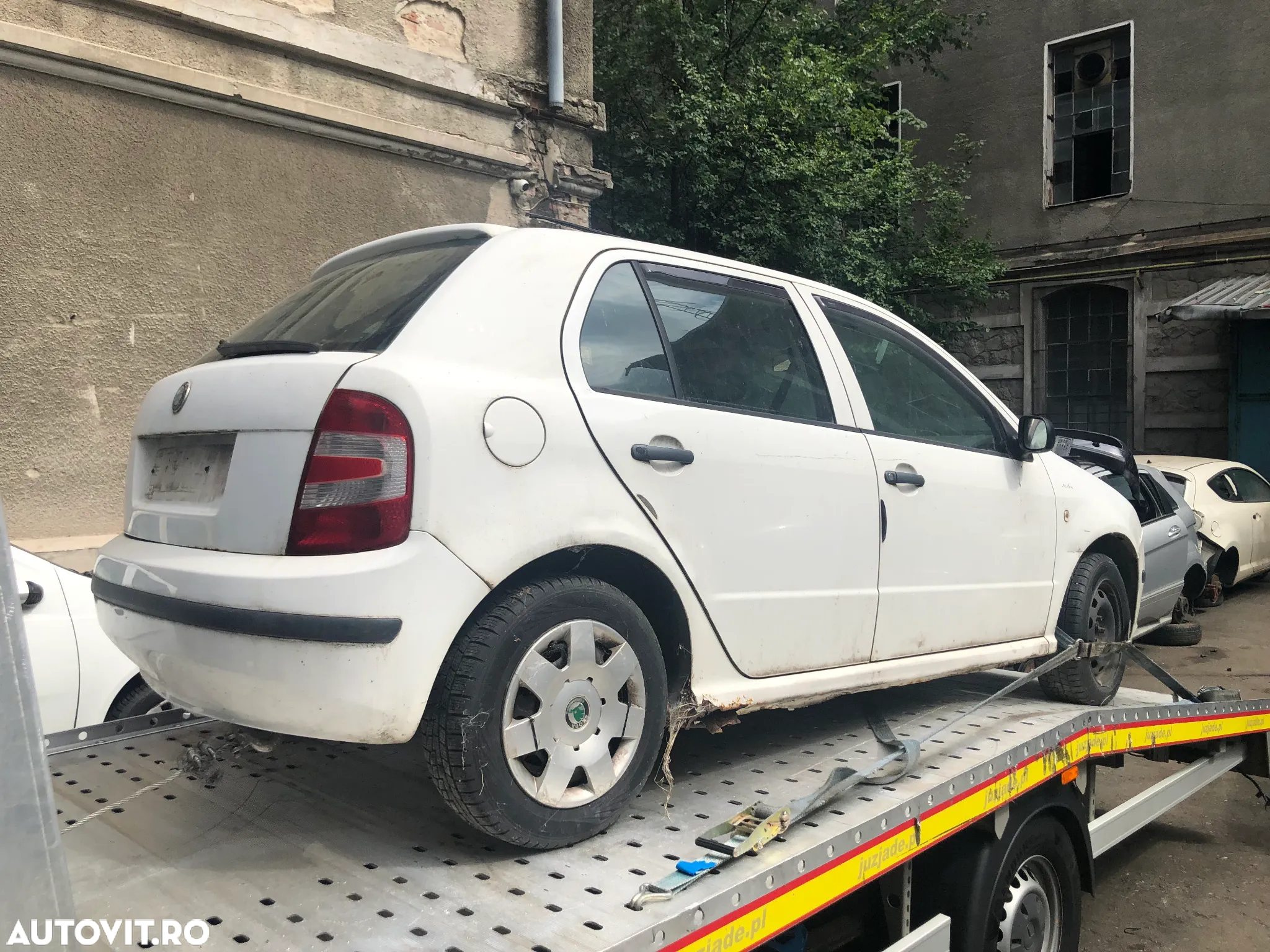 Bara spate Skoda Fabia I facelift alb 2006 hatchback - 2