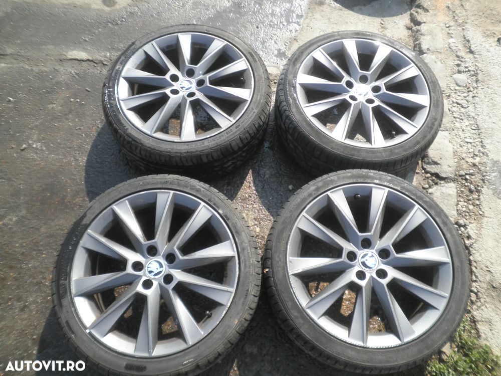 Jante 17" + anvelope Skoda Rapid , Fabia , Octavia 3, 5JJ601025 7J ET46 215/40/17