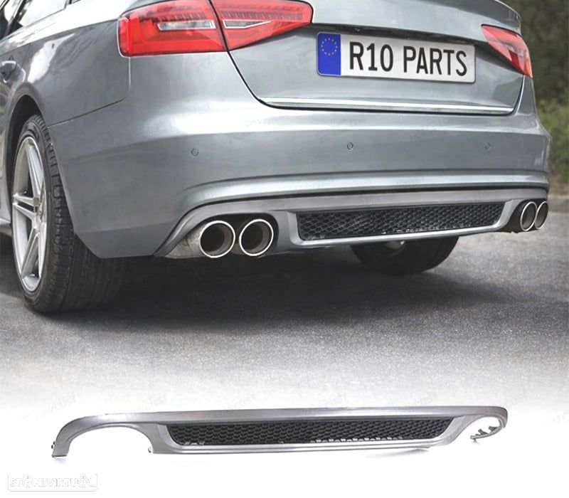 DIFUSOR AUDI A4 B8 SEDAN AVANT 07-11 LOOK RS - 1