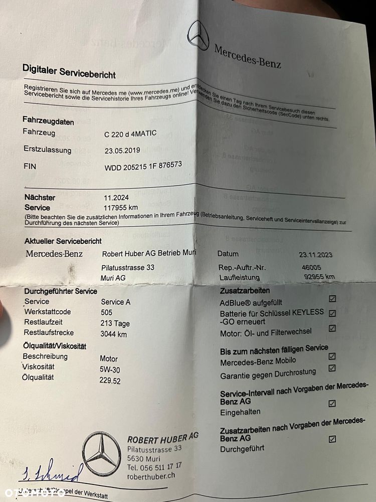 Mercedes-Benz Klasa C 220 d 4Matic 9G-TRONIC AMG Line - 28