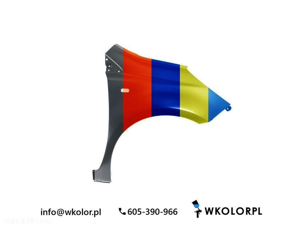 NOWY BŁOTNIK NISSAN NAVARA NP300 2008-2012 LAKIEROWANY W KOLOR - 1