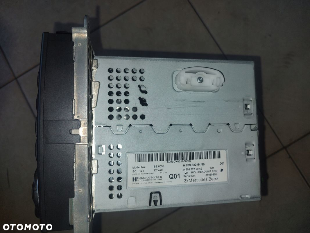 MERCEDES CLK W209 CD RADIO NAWIGACJA A2098205489 - 3