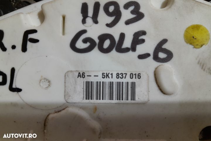 Broasca usa fata dreapta 5K1837016 Volkswagen VW Golf 6 [2008 - 2015] - 3