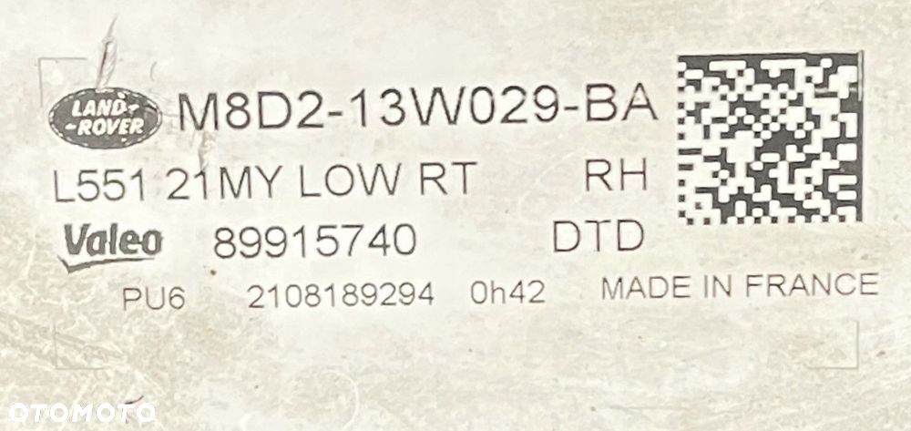 LAMPA PRAWA RANGE ROVER EVOQUE II 19- FULL LED KOMPLETNY M8D2-13W029-BA - 6