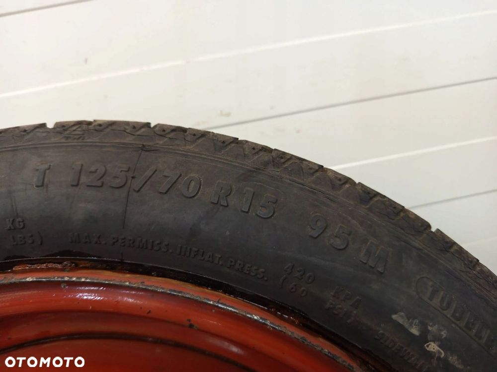 KOŁO DOJAZDOWE ZAPASOWE SUZUKI SWIFT VW R15 4x100 125/70R15 - 7