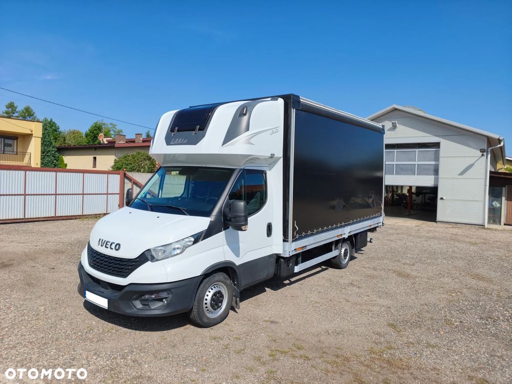 Iveco DAILY 35S18 WINDA DHOLLANDIA BAR 750KG FIRNA PLANDEKA 9EP KLAPA BEZWYPADKOWY SERWISOWANY FV23% - 11
