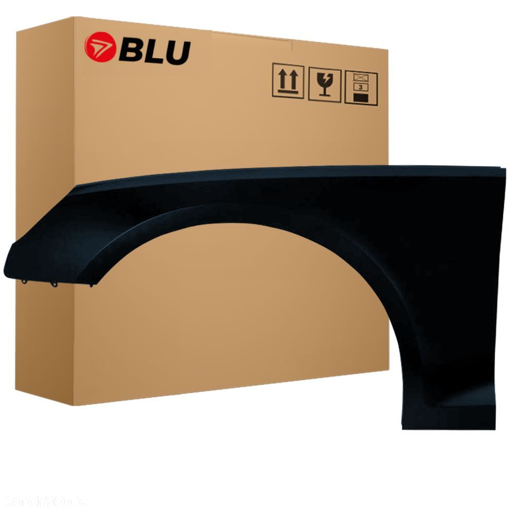 BLU Błotnik AUDI A4 B9 S4 LZ9W lewy przód czarny 2015-2019 EbonySchwarz - 1