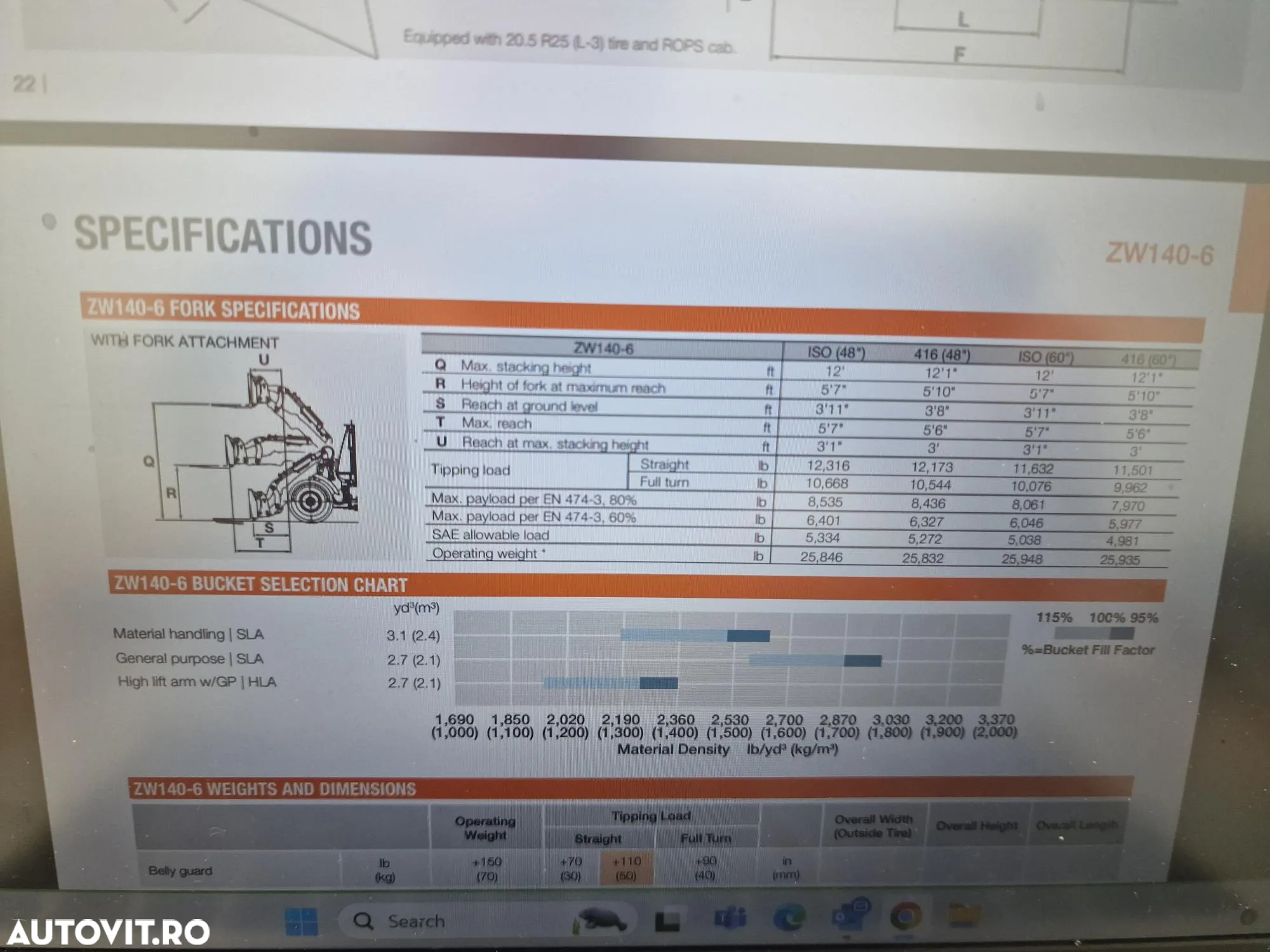 Hitachi ZW150-6, 1.090 ore, CUPA 2,5m, anv MICHELIN L5, Cupla rapida, Joystick, posibilitate leasing 4 ani, CA NOU, PROMOTIE 99.900 EUR+Tva - 35