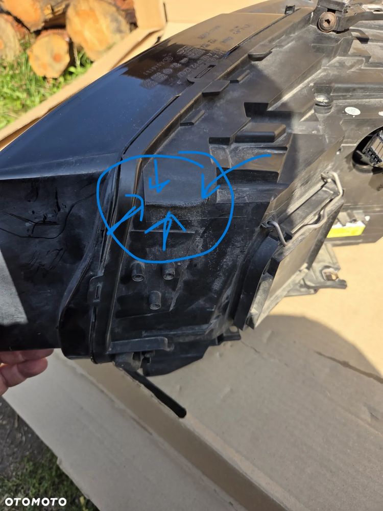 Lampa prawa przód przednia Audi Q5 Q-5 I Xenon 8R0941004AF 2008-2012 Reflektor prawy przód przedni Audi Q5 I 8R Xenon - 5