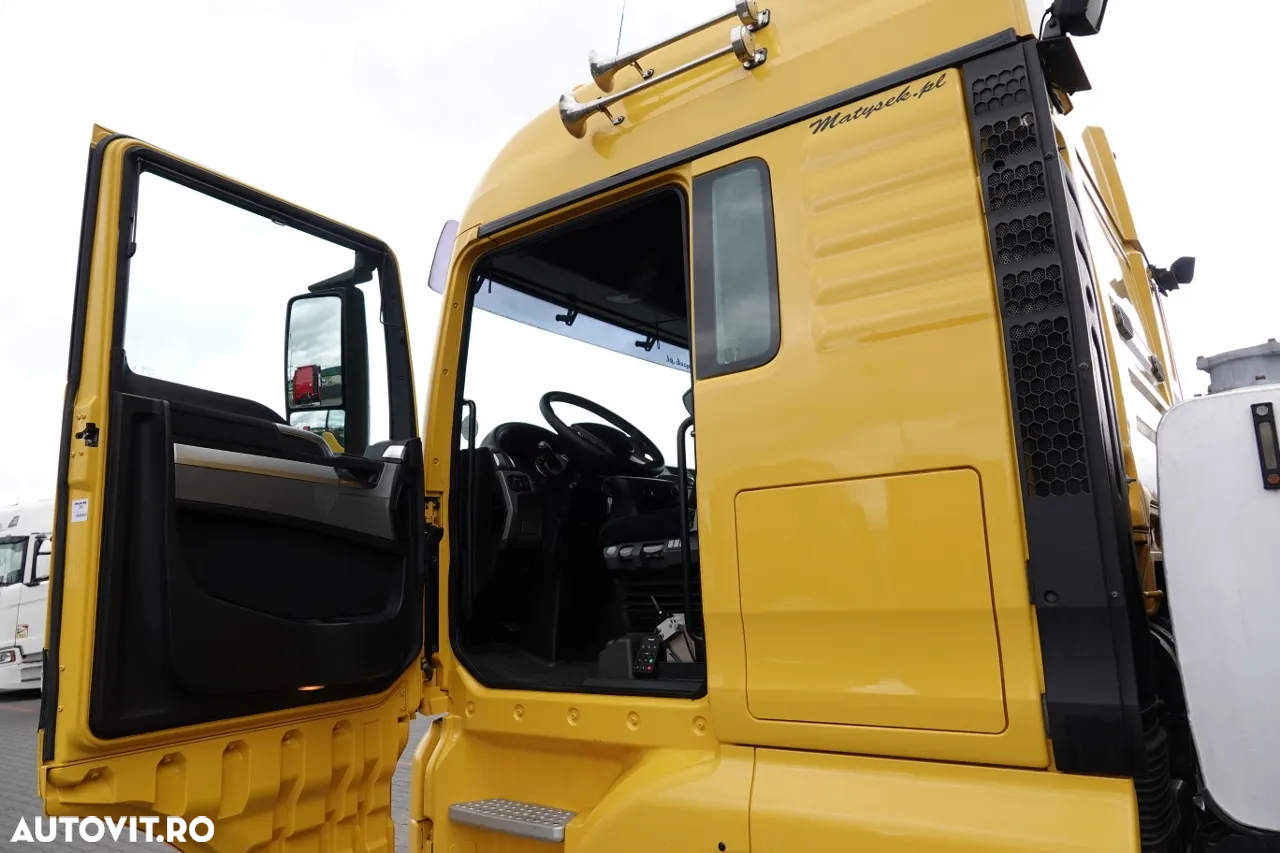 MAN TGX 26.540 / 6x2 / 6X4 / PUSHER / HIDRAULIC / I-PARK COOL / AXIE DE RIDICARE ȘI DIRECȚIE / MANUAL / semiremorcă cu 3 axe- - 23
