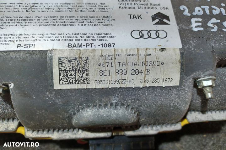 Airbag pasager 8E1880204B Audi A4 B7 [2004 - 2008] Avant wagon 5-usi - 3