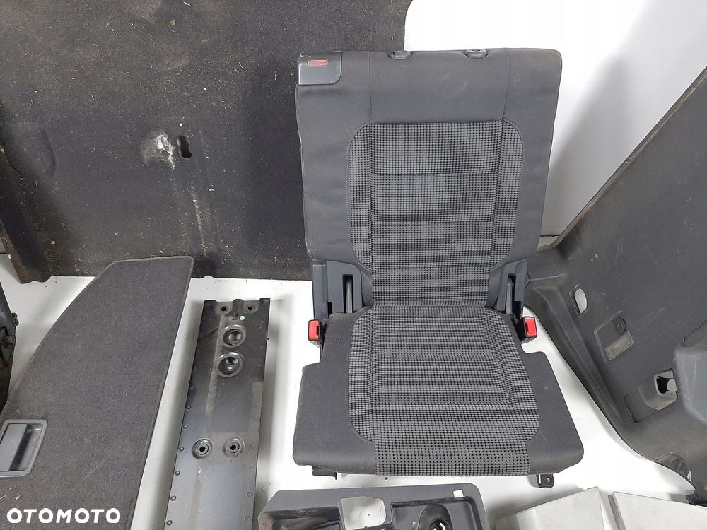 VW TOURAN 05R FOTELE TYL 3 RZAD 1T0885866 1T0885865  PASY BOCZKI PODLOGA - 2