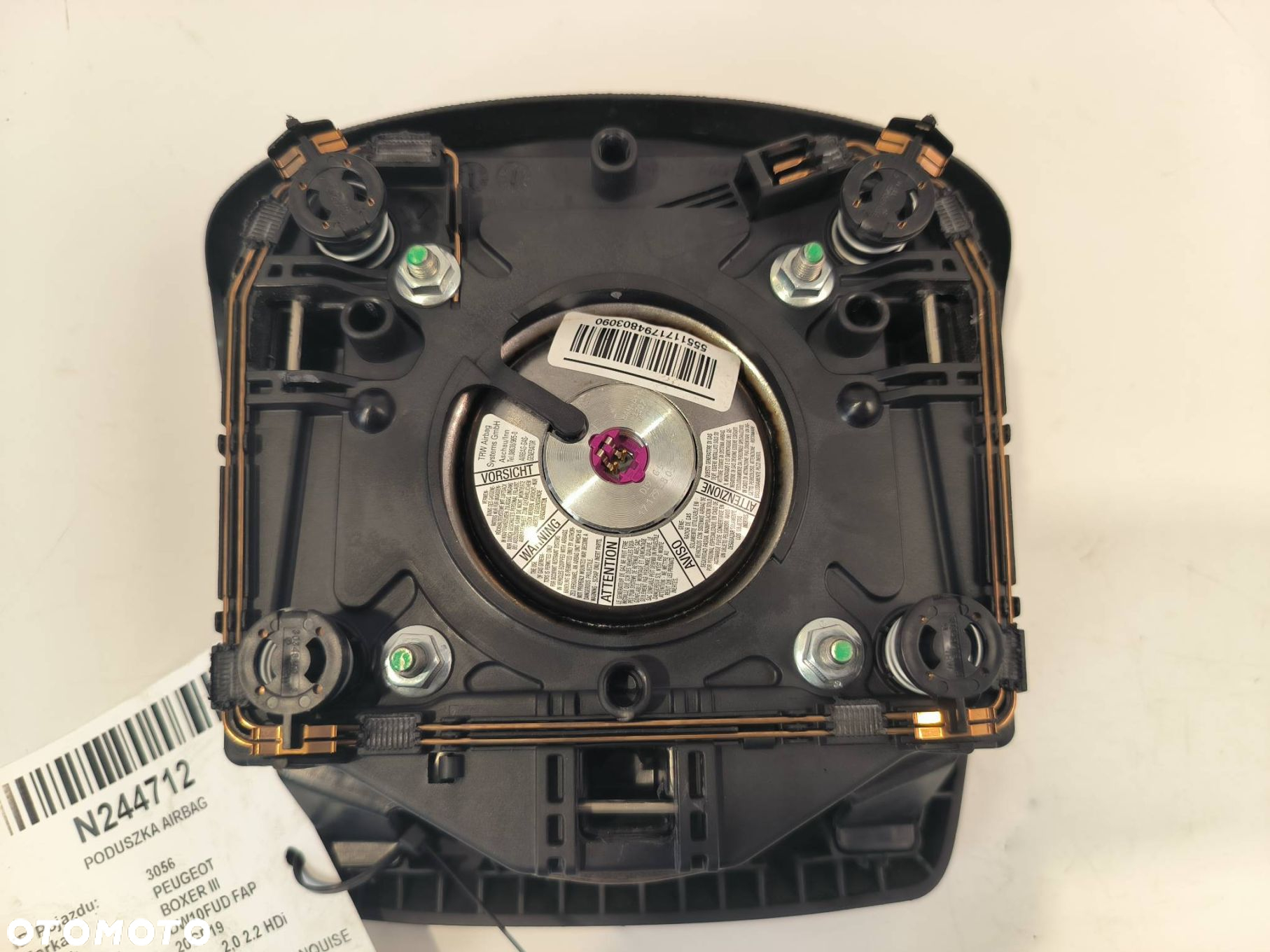 PODUSZKA AIRBAG PEUGEOT BOXER III 34173896C - 4