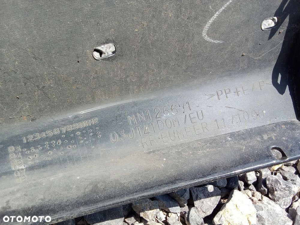 EU ZDERZAK TYŁ MITSUBISHI LANCER VII 7 SEDAN SPORT POD LISTWĘ - 10