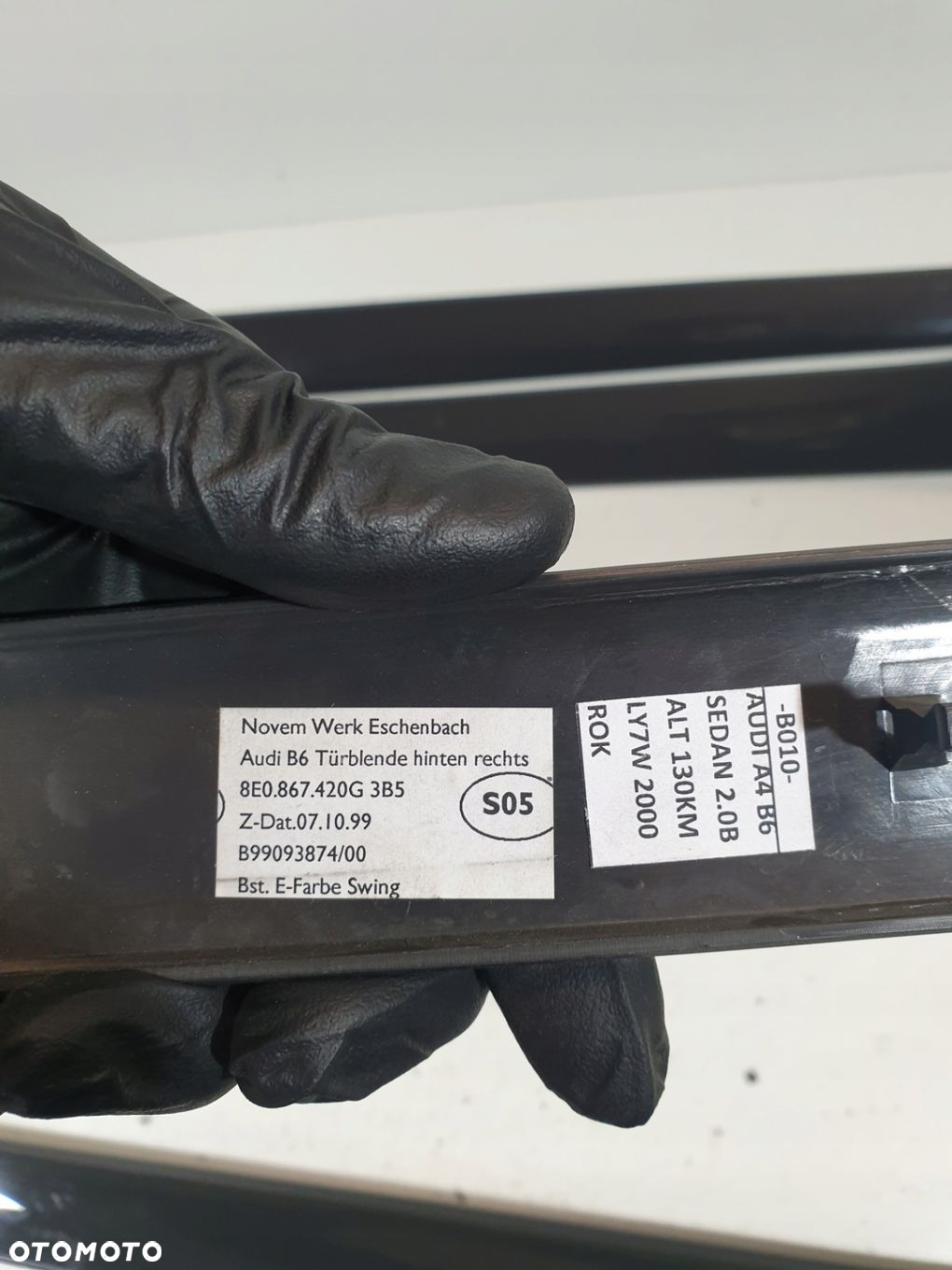 LISTWY OZDOBNE KOMPLET 8E1853190 AUDI A4 B6 EU - 12