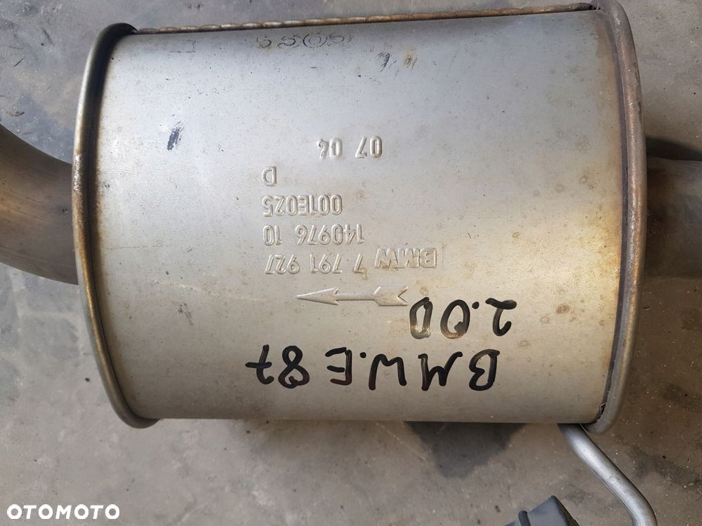 układ wydechowy tłumik bmw e87 2.0d europa 7791919 - 9