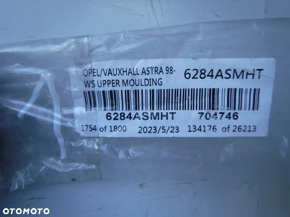 listwa uszczelka górna szyby przód opel astra g 2 ii  nowa - 3