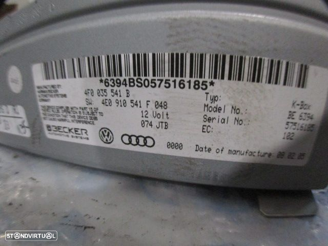 Radios 4F0035541B 4E0910541F AUDI A6 3 4F FASE 1 2005 3.0TDI 4X4 V6 24V 225CV 4P CINZENTO ORIGINAL BE 6394 - 3