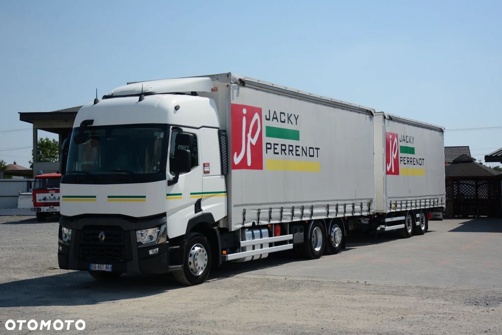 Renault T 480 / 2017r / Tandem / Przejazdowy / Niski przebieg / Skrętna oś / Klima postojowa / FRUEHAUF - 1