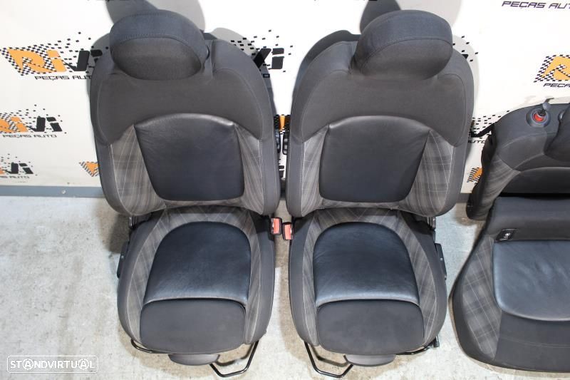 Bancos MINI Cooper F55 em Pele e Tecido com Quartelas - 2