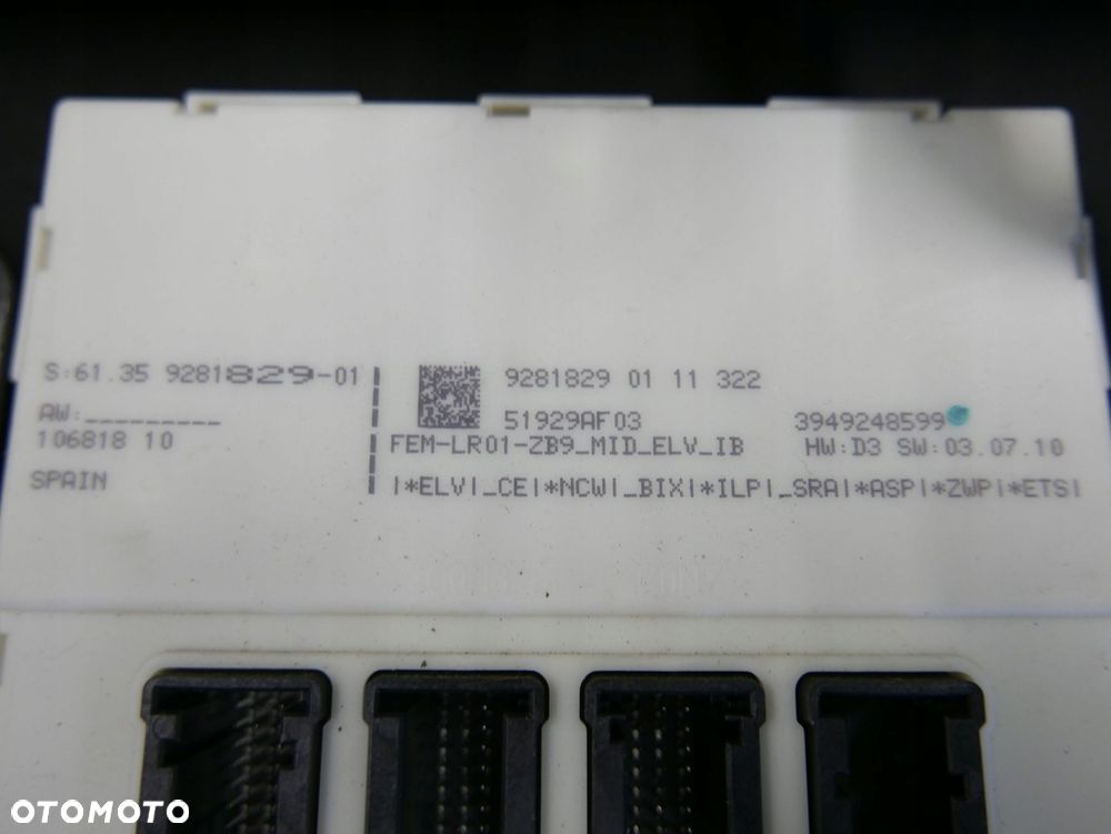 bmw f20 komputer dde fem kluczyk n47d20c 9281829 - 2