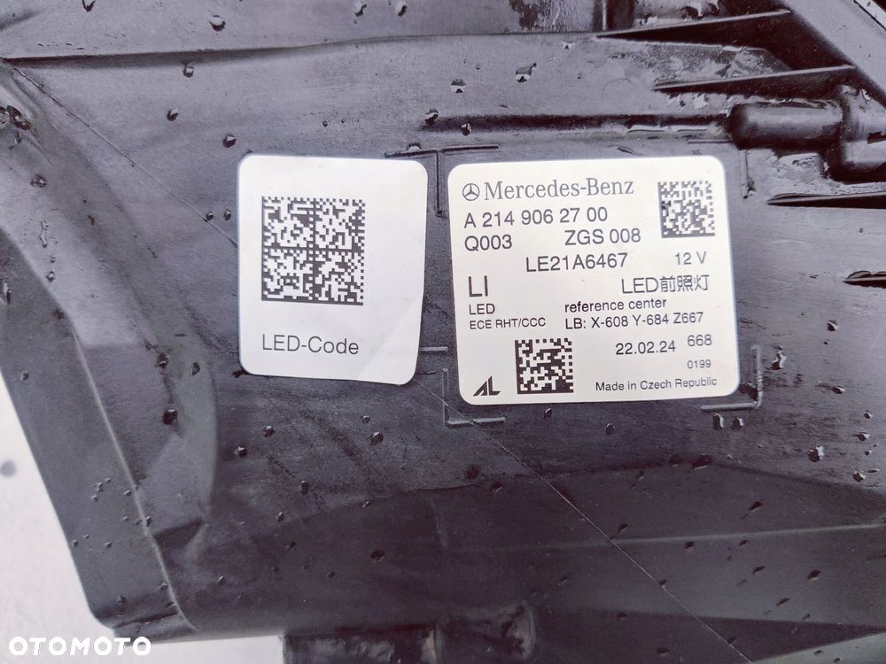 MERCEDES E KLASA W214 FULL LED A2149062700 LEWA LAMPA - 8